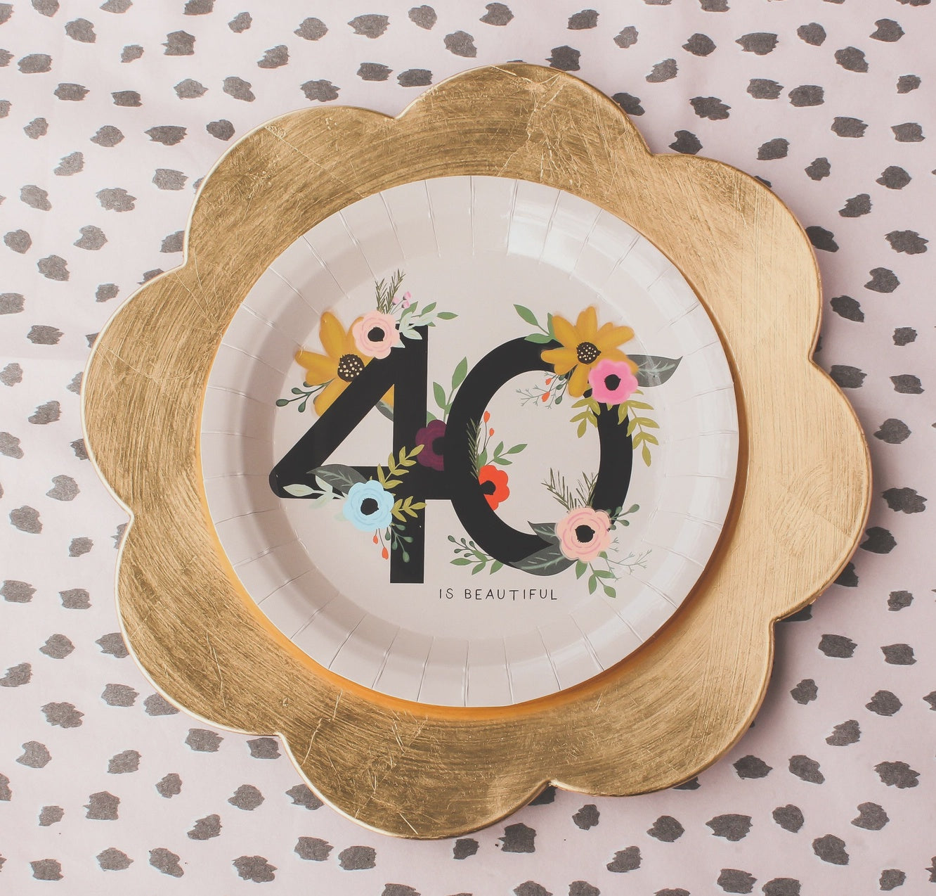 40 is Beautiful Plates 10pk