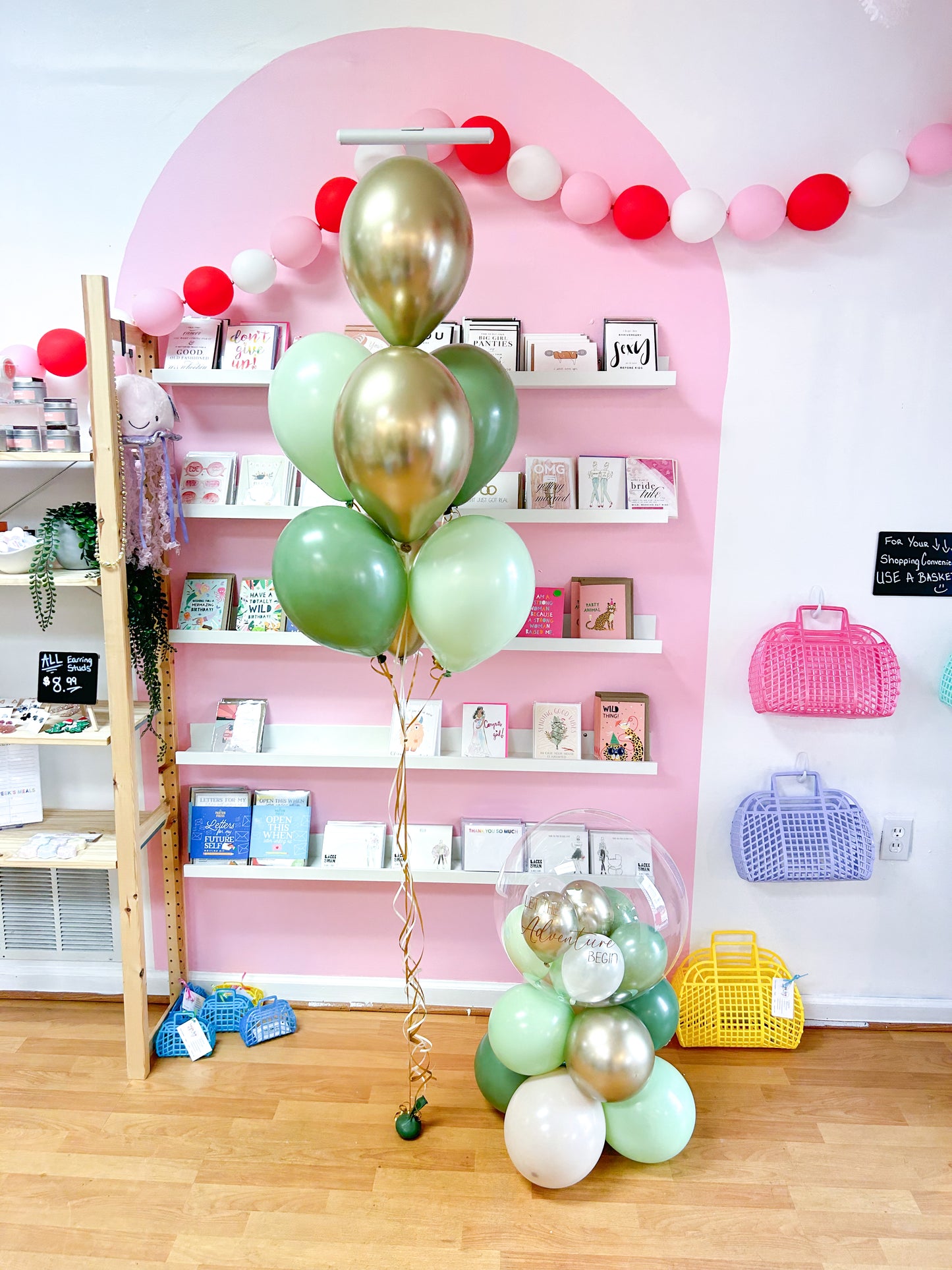 7 Balloons Helium Bouquet