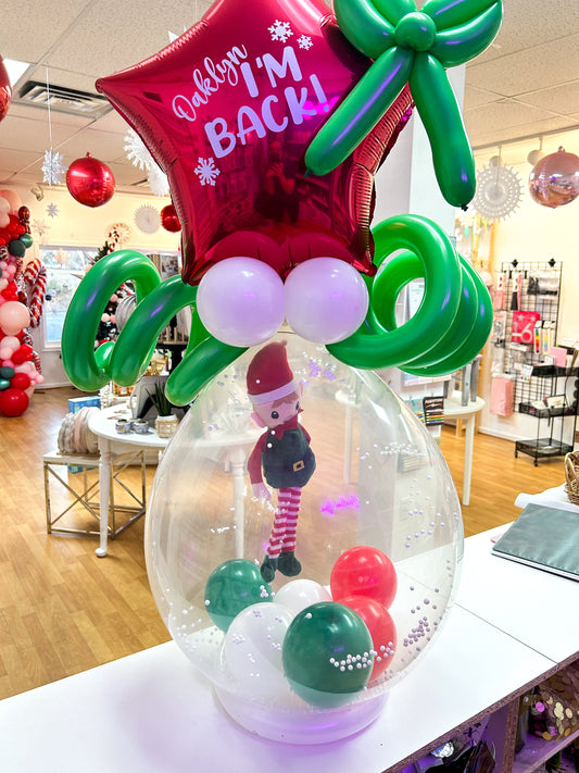 Elf Arrival Balloons - Snow Globe