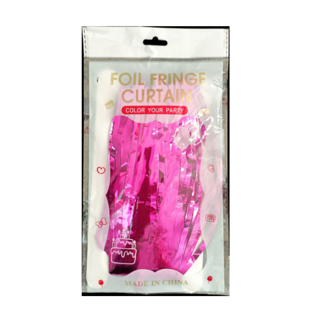 Foil Curtain - Hot Pink 3x8