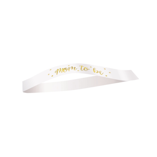 Mom To Be Sash - Gold Foil