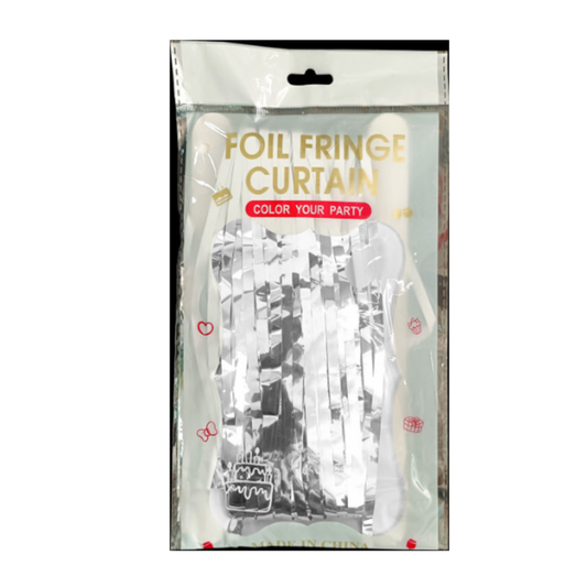 Foil Curtain - Silver 3x8
