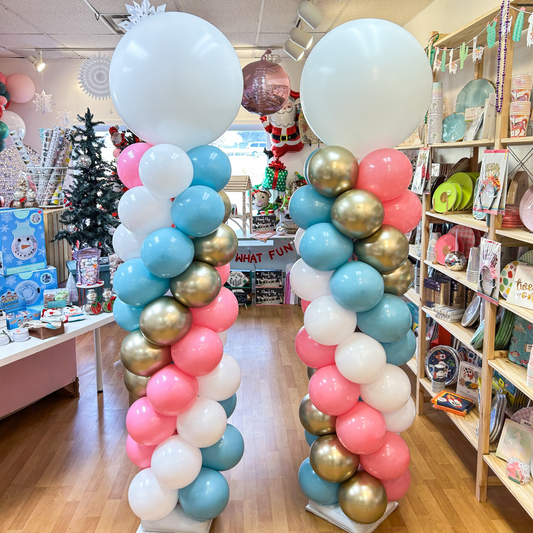 Spiral Balloon Column - Plain Topper