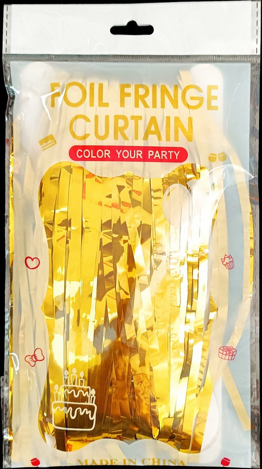 Foil Curtain - Gold 3x8