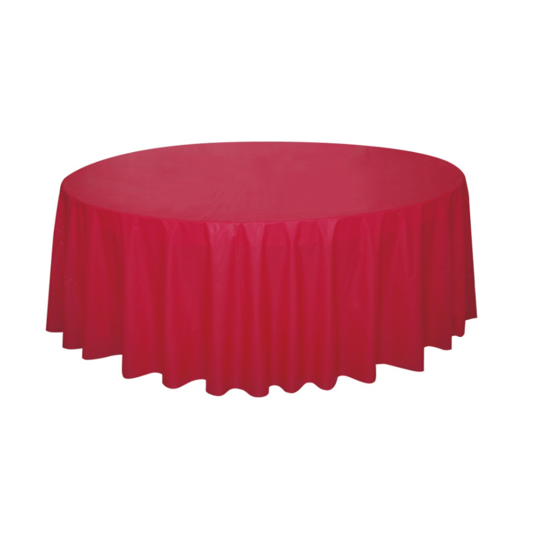 Red Round Tablecloth